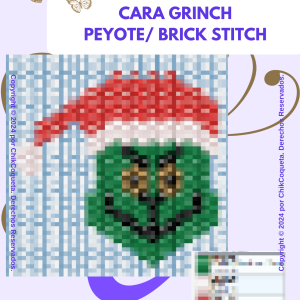 Cara Grinch Peyote_ Brick Stitch