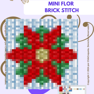 Mini Flor Brick Stitch