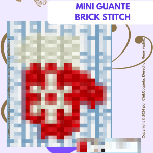 Mini Guante Brick Stitch