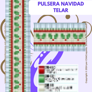 Pulsera Navidad Telar